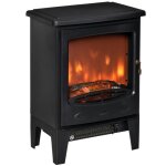 Cheminée électrique poêle style néo - rétro 900 - 1800 w simulation flammes led luminosité réglable porte ... Cheminée électrique poêle style néo - rétro 900 - 1800 w simulation flammes led luminosité réglable porte ...