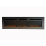 Cheminarte cheminee électrique encastrable 150cm brite inox effet flammes led chauffage programmable ... Cheminarte cheminee électrique encastrable 150cm brite inox effet flammes led chauffage programmable ...