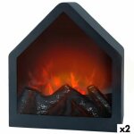 Chemin�e murale �lectrique d�corative - ambients - 2 unit�s - 32x23x26 cm - 2. 1 kg - garantie 2 ans ...