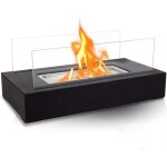 Chemine de table biothanol aufun - noir - 35x18x14. 5cm - foyer simple et lgant