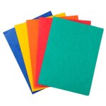 Chemise - exacompta - 3 rabats - carte lustre 400g / m - format a4 - sans lastique