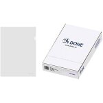 Chemise a4 - dohe - transparent - polypropyl�ne - paquet de 100 - finition cristal