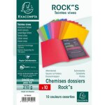 Chemises bahia 220 - exacompta - assortiment de 10 couleurs - carte 220g / m�