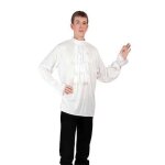 Chemise blanche  jabot - taille s / m et l - convient pour dguisement disco ou dpoque