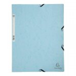 Chemise � �lastique 3 rabats - a4 - bleu pastel - exacompta