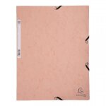 Chemise � �lastique 3 rabats - a4 - corail - exacompta