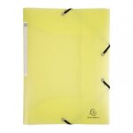 Chemise à élastique 3 rabats - a4 - jaune - polypro - chromaline - exacompta Chemise à élastique 3 rabats - a4 - jaune - polypro - chromaline - exacompta