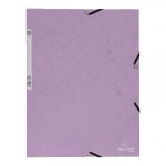 Chemise  lastique 3 rabats - a4 - mauve - exacompta