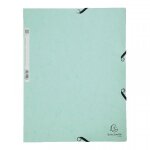 Chemise � �lastique 3 rabats - a4 - vert pastel - exacompta