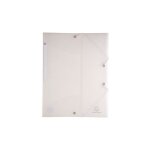 Chemise - exacompta - a4 - polypropylne 5 / 10e - 3 rabats - lastiques blancs