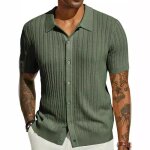 Chemise homme manches courteschemisette l�g�re �t� moded�contract�e confortablecoupe �lastiquedesign ...