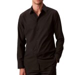 Chemise noire homme calvin klein jeans solids lv040bm127