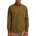 Chemise verte / orange homme timberland stretch