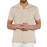 Chemisette ecru homme tommy hilfiger linen blend camp - aruba