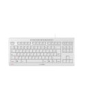 Clavier tkl - cherry - stream keyboard - usb - 88 + 6 touches - filaire - blanc gris�