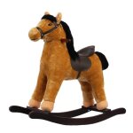 Cheval  bascule - avec selle deluxe - grand - 3  5 ans - marron