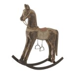 Cheval � bascule en bois jerrod 49cm multicolore