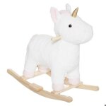 Cheval � bascule licorne multicolore h55cm - atmosphera createur dinterieur