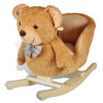 Cheval  bascule ourson pour bbs - baggra - 60 x 32 x 54 cm - intrieur - marron