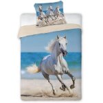 Cheval blanc linge de lit housse de couette + taie parure de lit 1 personne 100% coton chevaux poney ... Cheval blanc linge de lit housse de couette + taie parure de lit 1 personne 100% coton chevaux poney ...