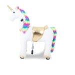 Licorne cheval d?quitation  roues - petit - 3  6 ans - jouet  bascule - arc - en - ciel