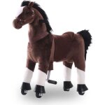 Cheval d?équitation à roues - petit - 3 à 6 ans - jouet à bascule - brun foncé Cheval d?équitation à roues - petit - 3 à 6 ans - jouet à bascule - brun foncé