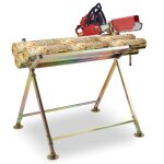 Cheval de scie r�glable avec support jusqu� 150 kg 81x72x785 cm tr�teau de tron�onneuse pratique et s�r ...