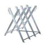 Cheval de scie tron�onneuse galvanis� chevalet en bois tr�teau de tron�onneuse 81x80x80cm aide au sciage ...