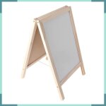 Chevalet dart en bois double face avec tableau magn�tique pour enfants apprenant lart 25 x 40 cm