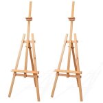 Chevalet de peintre - amazinggirl - support en toile  trois pattes - bois de htre massif - 180 cm