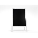 Chevalet stop trottoir avec cadre en bois laqu blanc 118x61cm