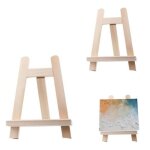 Chevalet de table - bois - 2 mini chevalets - dimensions 15x20cm et 20x28cm - couleur marron - mixte