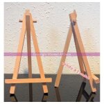 Chevalet de table en bois de htre trpied haut. 16 cm porte - menu mariage - unique