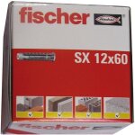 Chevilles � expansion nylon s 12x60 bo�te de 25 - fischer - 70012