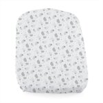 Chicco lot de 2 draps housse baby hug 4 in 1 - motif mouton gris