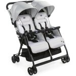 Chicco poussette double compacte ohlala twin - ds la naissance - jusqu 15kg - 78 cm de large - arceau ...