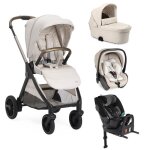 Chicco - poussette trio bellagio 2 + first seat recline + nacelle flexi + fullseat 360 avec base amber ...