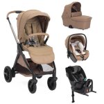 Chicco - poussette trio bellagio 2 + first seat recline + nacelle flexi + fullseat 360 avec base caramel ...