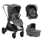 Chicco - poussette trio bellagio 2 + si�ge auto first seat recline + nacelle flexi black satin