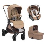 Chicco - poussette trio bellagio 2 + si�ge auto first seat recline + nacelle flexi caramel