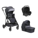 Chicco - poussette trio seety nacelle boston grey siege auto kory black chicco Chicco - poussette trio seety nacelle boston grey siege auto kory black chicco