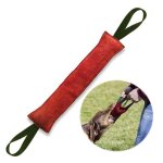 Jouet pour chien - indestructible - boudin mordant - 40 cm - cuir - 2 anses