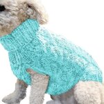 Chien col roul tricot pull manteau dhiver doux et chaud pull - over tricots crochet dhiver vtements ...