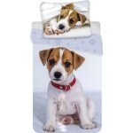 Chien jack russell terrier - parure de lit - housse de couette coton Chien jack russell terrier - parure de lit - housse de couette coton