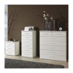 Calicosy - chiffonnier 6 tiroirs - l46 x h106 cm - blanc - blanc Calicosy - chiffonnier 6 tiroirs - l46 x h106 cm - blanc - blanc