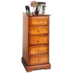 Chiffonnier - alsace - style louis philippe - 5 tiroirs - bois massif - merisier