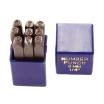 Chiffres � frapper de 0 � 9 largeur 10mm