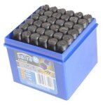 Chiffres et lettres 5 mm a frapper - lot de 36 Chiffres et lettres 5 mm a frapper - lot de 36
