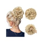 Chignon postiche ondul� blond naturel jjstar ? postiche queue - de - cheval 55 g avec �lastique