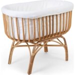 Childhome housse de berceau en rotin 95x65x33 cm blanc cass�